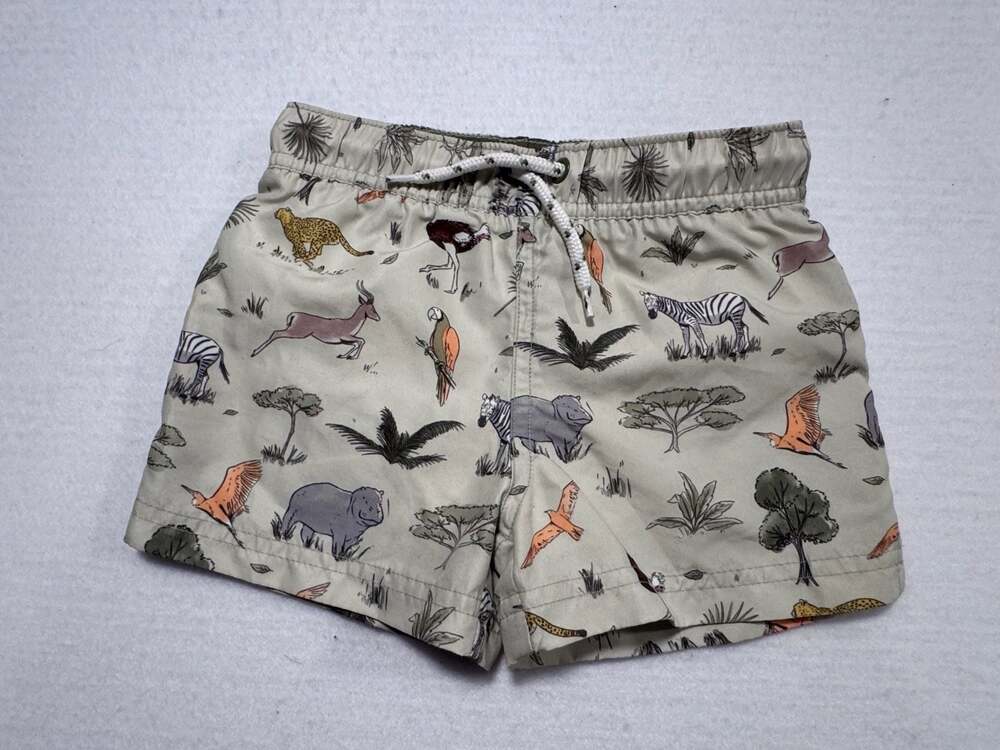 Little Planet by Carter’s Mint Green Safari Swim Shorts Size 3T NWT